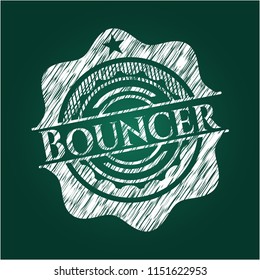Bouncer chalkboard emblem