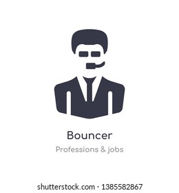bouncer icon. isolated bouncer icon vector illustration from professions & jobs collection. editable sing symbol can be use for web site and mobile app