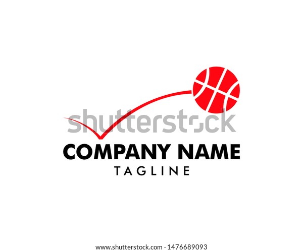 Bouncing Basketball Logo\
Template Design