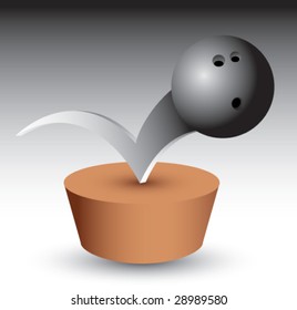 bouncing bowling ball