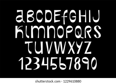 BOUNCING VIBRANT AND DYNAMIC BASIC ENGLISH ALPHABET, UNICASE FONT, CONTRAST LATIN TYPE INCLUDES NUMERALS, GREAT FOR PRINTS, SCREEN PRINTING, TITLES, HEADLINES, COVERS, ADVERTISEMENT, MUSIC ALBUMS