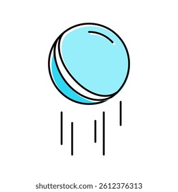 bouncy ball fidget toy color icon vector. bouncy ball fidget toy sign. isolated symbol illustration