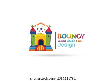 Bouncy castle hire vector design