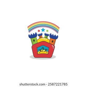 Bouncy castle hire vector design