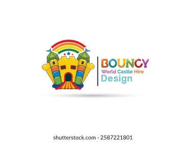 Bouncy castle hire vector design