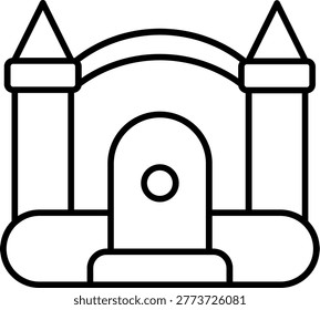 Bouncy Castle Icon Vector Element line icon design vector icons