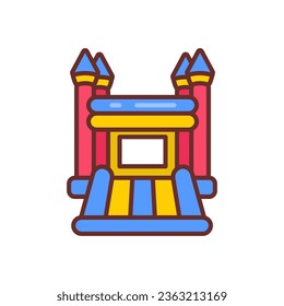 Bouncy Castle icon in vector. Illustration