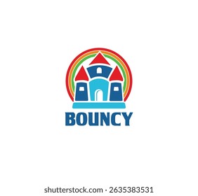 Bouncy Castle Logo for Kids Entertainment