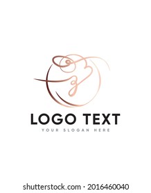 A bouncy and charming calligraphy font type Z logo template, Vector logo for business and company identity 