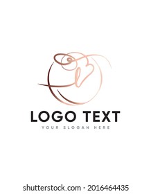 A Bouncy And Charming Calligraphy Font Type L Logo Template, Vector Logo For Business And Company Identity 