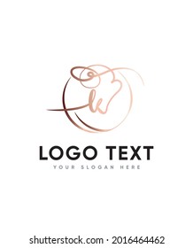 A Bouncy And Charming Calligraphy Font Type K Logo Template, Vector Logo For Business And Company Identity 