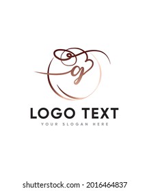 A Bouncy And Charming Calligraphy Font Type G Logo Template, Vector Logo For Business And Company Identity 