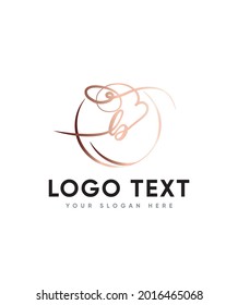 A Bouncy And Charming Calligraphy Font Type B Logo Template, Vector Logo For Business And Company Identity 