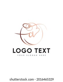 A Bouncy And Charming Calligraphy Font Type A Logo Template, Vector Logo For Business And Company Identity 