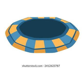 Ilustración vectorial de torre inflable de bouncy aislada en fondo blanco