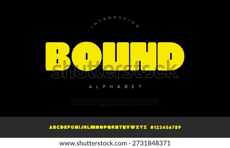BOUND bold bubble display font for playful street wear branding and vibrant poster design typography