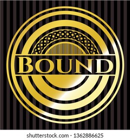 Bound gold badge