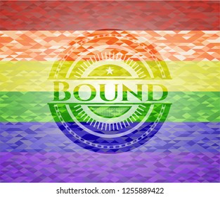 Bound lgbt colors emblem 