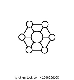 bound molecules icon. Element of nano technology icon. Premium quality graphic design icon. Signs and symbols collection icon for websites, web design, mobile app on white background
