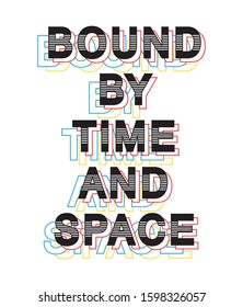 bound typography for print t shirt 