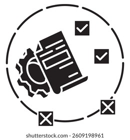 Boundaries icon represented by Boundaries simple symbol Black Filled style.