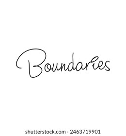 boundaries text on white background.