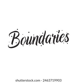 boundaries text on white background.