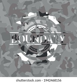 Boundary on grey camouflage pattern 