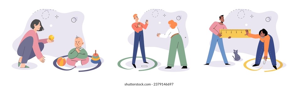 Boundary vector illustration. The concept personal space encompasses both physical and emotional boundaries Respecting personal boundaries promotes sense trust in social interactions Boundaries