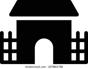 ilustración de vector de límite aislada en un fondo transparente. iconos vectoriales de glifo para el concepto o gráficos web.