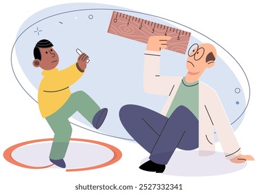 Boundary vector illustration. Maintaining appropriate distance during contact demonstrates respect for boundaries Boundaries create sense psychological space within which individuals