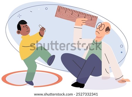 Boundary vector illustration. Maintaining appropriate distance during contact demonstrates respect for boundaries Boundaries create sense psychological space within which individuals