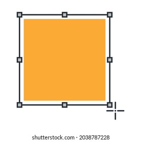 bounding box with one square