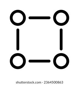 Bounding Icon Vector Symbol Design Illustration