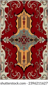 Boundless ethnic tribal patterns complement Persian carpets with abstract floral patterns.