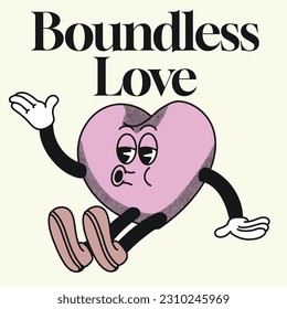 Boundless Love With Love Groovy Character design