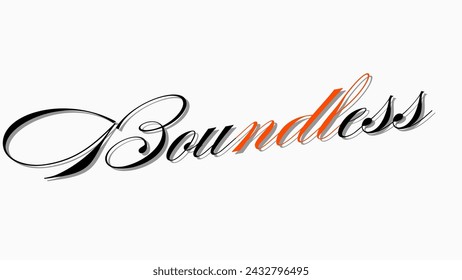 Texto de tipografía sin límites sobre fondo blanco. Diseños tipográficos inspiradores y motivacionales: para estampados, carteles, tarjetas, camisetas, sudaderas con capucha de tazas de café, etc. 