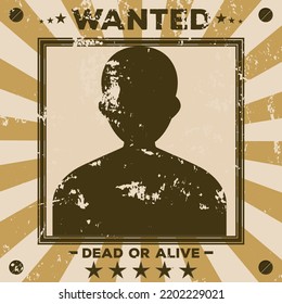 bounty hunter poster design. vintage wanted paper