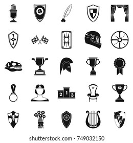 Bounty icons set. Simple set of 25 bounty vector icons for web isolated on white background