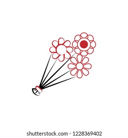 bouquet 2 colored line icon. Simple colored element illustration. bouquet outline symbol design from theater set