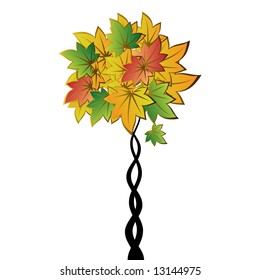 Bouquet of autumn leaves