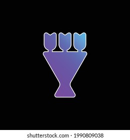 Icono de vector de gradiente azul Bouquet