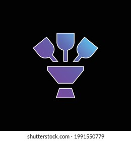 Icono de vector de gradiente azul Bouquet
