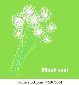 Bouquet of dandelions. Congralulations!