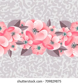 bouquet of delicate flowers for greeting card or wedding invitation