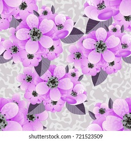 bouquet of delicate flowers for greeting card or wedding invitation