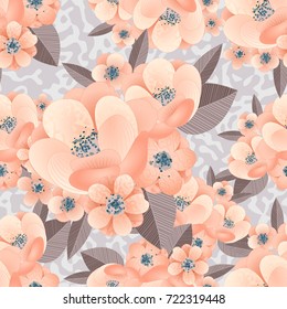 bouquet of delicate flowers for greeting card or wedding invitation