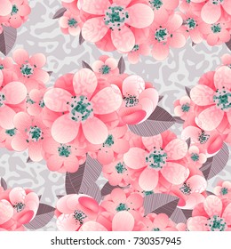 bouquet of delicate flowers for greeting card or wedding invitation