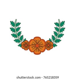 bouquet flower  vector illustration