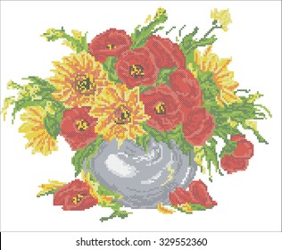 a bouquet of flowers